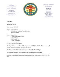 RFQ 18-1004-01 Addendum